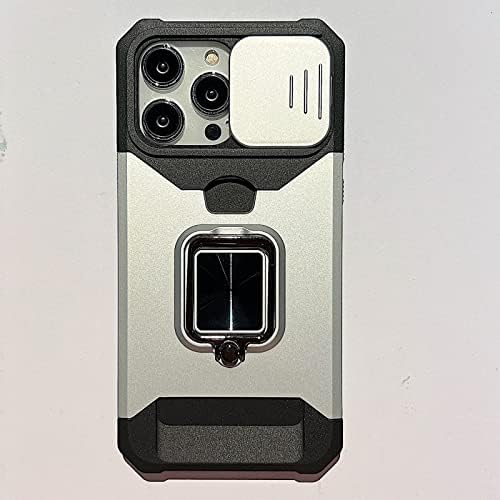Rovco [3 ב 1] עבור iPhone 14 Pro Max Case עם כיסוי מצלמת הזזה, סיליקון אטום -זעזועים מכסה טלפון
